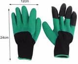 Hot Selling Latex Dipped Gardening Working Gloves with One Glove Four ABS Claws