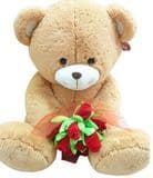 Plush Bear Boyfriend with Rose