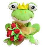 Plush Frog Boyfriend With Rose (8313)