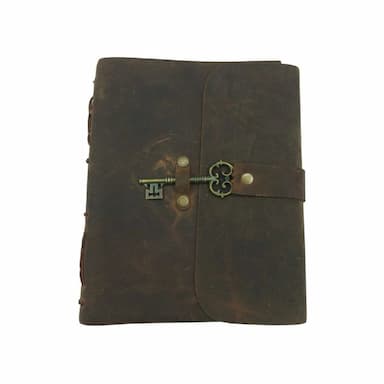 Leather Diary With Key Leather Bound Journal for Boys & Girls Large Writing Notebook Men and Women Travel Hard Cover