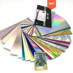 Custom Sale Logo Holographic Plastic Pvc Flash Memory Paper Tarot Card Game Printing Paper Gold Playing Cards