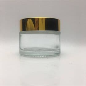 Frosted / clear cosmetics jar makeup packaging containers 50ml