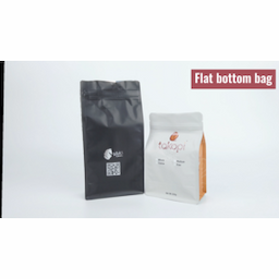 Wholesale matte printing square bulk zipper aluminum foil flat bottom coffee bag with valve and logoPopular