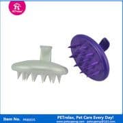 Pet Silicone Bath Brush for Dog and Cat Cleaning and Grooming