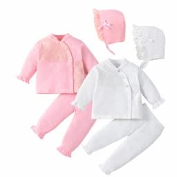 Boys Girls Pajamas Sets Button Down Sleep Shirt Loungewear Clothes Kids Long Sleeve Sleepwear Set