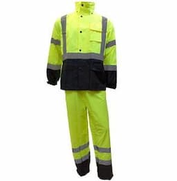 Customized Winter Padded Reflective Safety Coverall Workwear Security Jacket and Pants Uniform