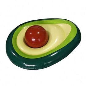 Inflatable Avocado Water Adult Swimming Pool Ring Floating Mat Fruit Lounge Float Row With Ball