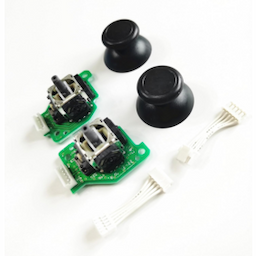 Left Right Analog Joysticks wii with PCB and Flex Cable Assembly Replacement for Nintend Wii U Gamepad Controller