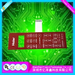 Custom Window Membrane Switch 3m Adhesive LED Graphic Overlay Keypad Screen Printing manufacturer