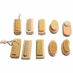 Non Slip Wooden Two sided Hand and Nail Brush Fingernail Brush for Nail Cleaning and Scrubbing