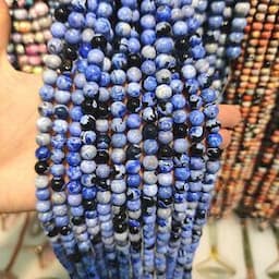 Wholesale Natural Agates Round Beads Gemstone Loose Stones For Necklace