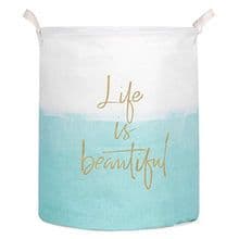 Homeware canvas kids toy rope handle wire storage basket LARGE