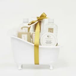 Hot sale OEM competitive price pear fragrance bathtub bath gift set for lady