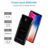 2018 Newest Custom Mobile Charger Ultra Slim Portable Mobile Phone Fast Charging Qi Wireless Power Bank 10000mAh