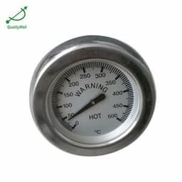 Small Manageable Painted Black Aluminum Pointer Precision Spring Hair Bimetal Temperature Thermometers