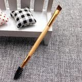 Angled Double-Sided Brow Brush Dual Eyebrow Brush Detail and Angled Eye Brow Cosmetic Brush for Makeup