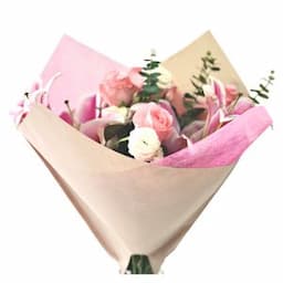 Double Sleeve Kraft Paper+Non Woven flower Sleeve packaging