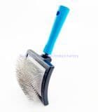 Long Firm Pins Slicker Dog Grooming Brush for Professional Pet Groomers- Easy to Use - Comfortable - Removes Long and Loose Hair