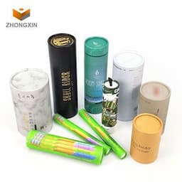 Wholesale bulk custom print white black cardboard cylinder packaging box gift kraft paper tube for teaPopular