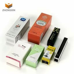 Wholesale custom white folding box cosmetic packaging boxes for essential oil bottlePopular