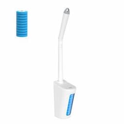 New arrival Eco-friendly 10 Toilet Wand Refills long handle Disposable Toilet brush holder for bathroom cleaning