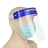 Custom Disposable Safety Pet Plastic Transparent Screen Protection Isolation Visors Full Face Shield