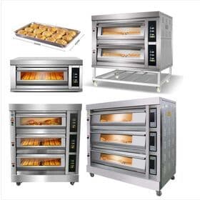 Electric Kitchen Chicken Pizza Toaster 2 or 3 Deck 6 or 9 Tray  Bread Bakery Oven Bakery Equipment Commercial Baking Oven