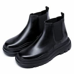 Custom stylish new style women's elevator boots genuine leather height increasing shoes flexible and comfort footwear