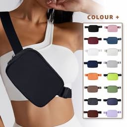 Custom Print Logo Wholesale Nylon Waterproof Unisex Running Belt Bag Travel Sport Crossbody Bag Zipper Fanny Pack Waist Bag