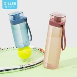 Wholesale Portable Sports Frosted Tritan BPA Free Water Bottle with Rope