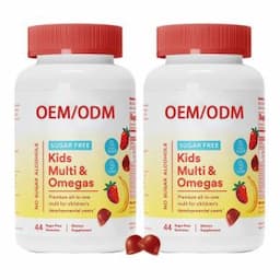 Organic Multivitamins Gummies for Kids Probiotic Gummies Vitamin with Zinc Omega 3 Vegan Daily Supplement