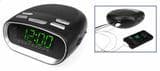 0.9" Alarm Clock Radio with USB Charger for iPhone / Smartphone