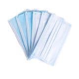 White/Blue 3 Ply Disposable Face Mask