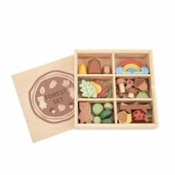 Educational Woodland Animal Building Blocks Set for Kids Learning Play