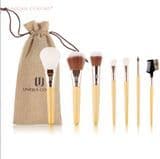 7 PCS Makeup Brush Travel Brush Kit