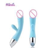 Wholesale Hot Sell Dual Head Vibrating Sex Toys Silicone Woman′s G Spot Pleasure Pussy Vibrator Ciltor Stimulate Dildo Massager