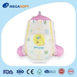 Premium Dual Core Baby Diapers with Extra-Large Waistband OEM diaper from MEGASOFT