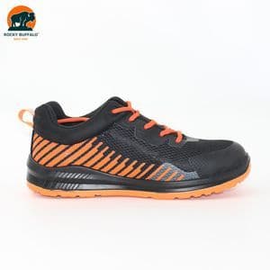 Rocky Buffalo Orange Black Sport Model Steel Toe Safety Shoe with PU/PU Outsole