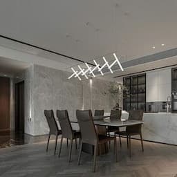 Modern Creative Tube LED Lamps Fixtures Chandelier Dining Room Decorative Nordic LED Pendant Light