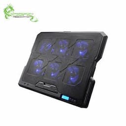 USB foldable 6 fans speed 4 adjustable angle backlit notebook laptop cooling pad