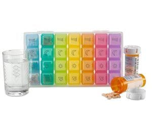 Cute 7 Days Weekly Pill Boxes and Organizer Medication Organizer Medical Supply