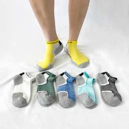 Cushioned breathable ankle athletic running socks ankle sport custom socks men