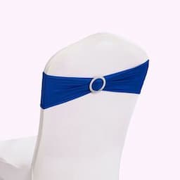 Wholesale  bandage chair decoration elastic bow tie chair back flower sashes for wedding hotel banquet