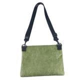 Wholesale Soft Leather Laptop Bag Green Custom Logo for Men