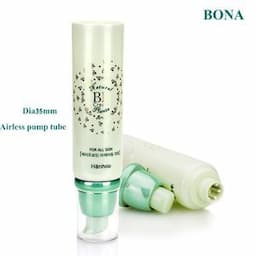 100ml Plastic PCR Cosmetic PE Tube with Airless Pump Cosmetic Packaging