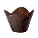 Baking Lotus Cupcake Liners Case Tool Brown White Printing