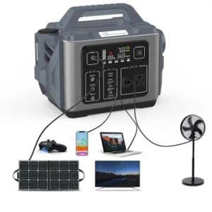 Wholesale Price Portable Power Bank 300W Outdoor Battery Portable Power Station with Foldable Solar Panel