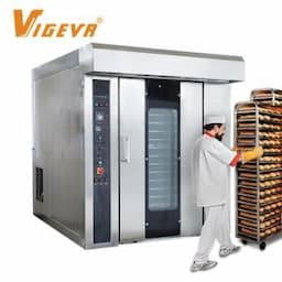 Catering Baking Equipment Food Machine Hot Air Convection 16 32 64 Trays Commercial Electric Bakery Ovens Machine Rotary Rotating Oven for Bread