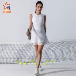 Ingorsports Women Sports Fitness Clothing Casual Tennis Wear Sport Wear 2 Piece Workout Set Women Gym Yoga Wear