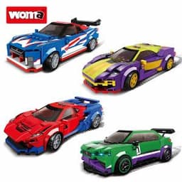 Woma Toys OEM ODM Boy Sports Car DIY Building Blocks Racing Car Brick Toy